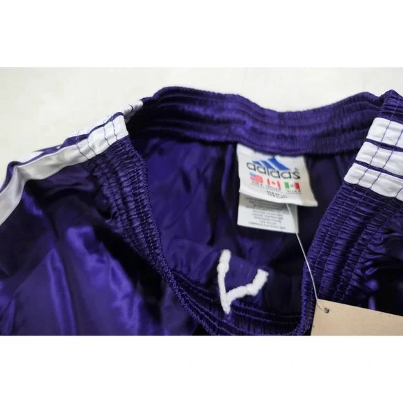 NWT 90s Y2K Vintage Adidas Spezial II Nylon Satin Soccer Shorts Purple Sz Small - Picture 5 of 12